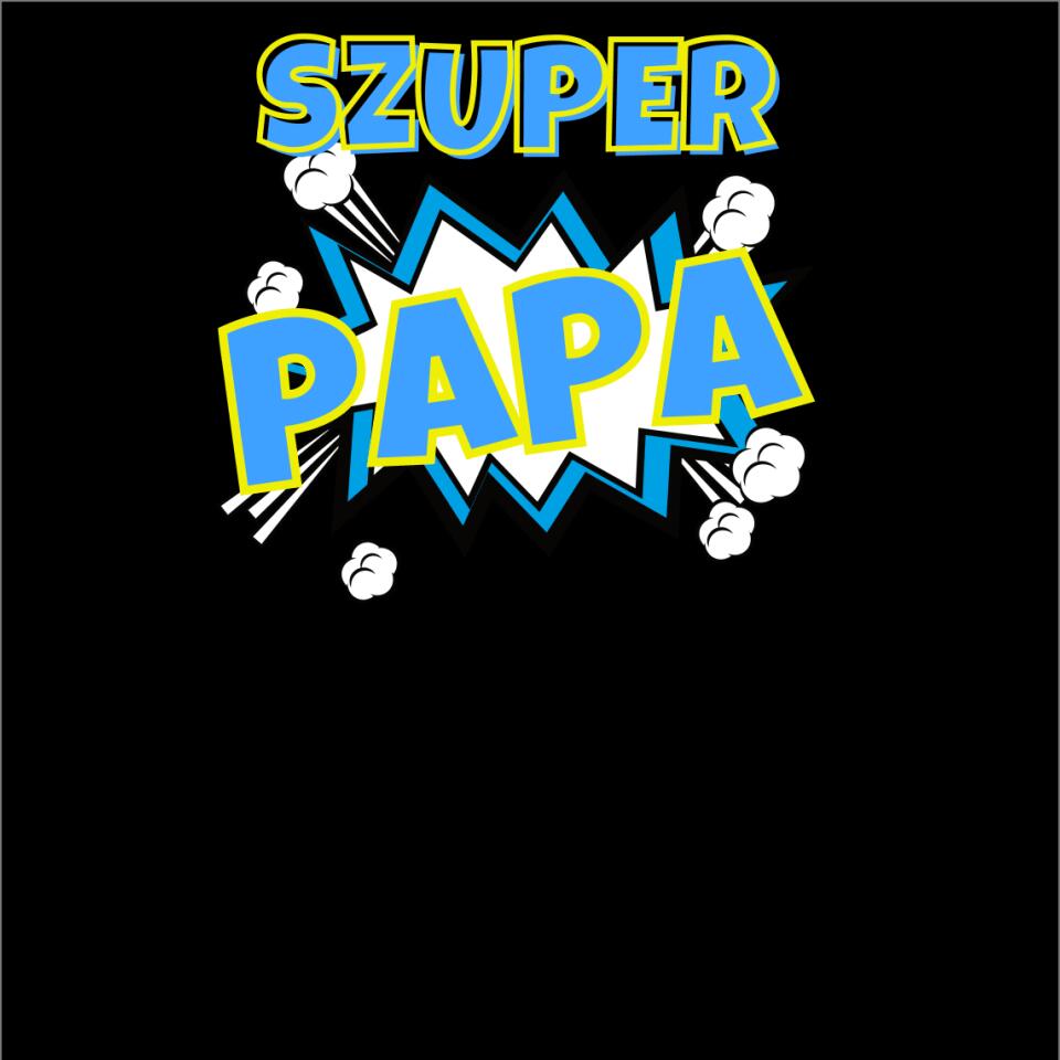 Szuper papa szines póló TeeInBlue pòlò