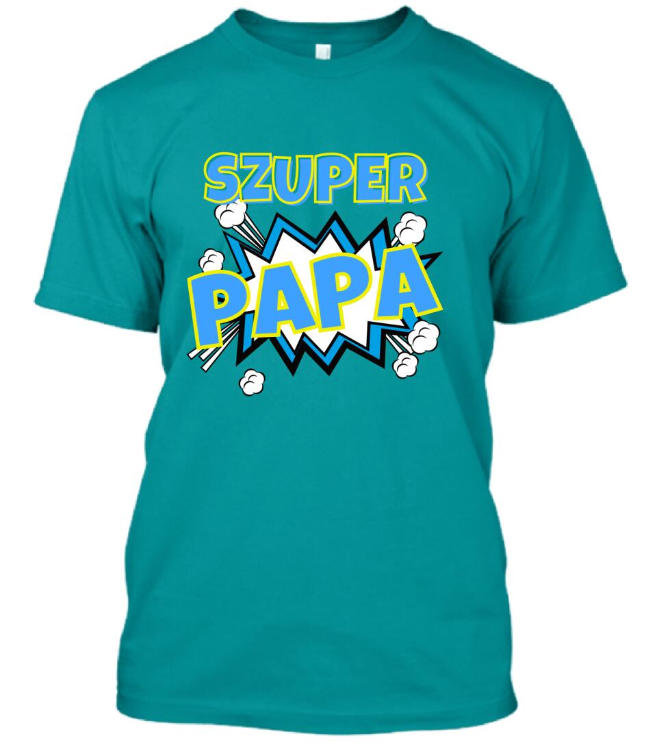 Szuper papa szines póló TeeInBlue pòlò