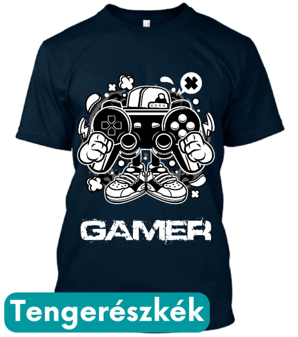 GAMER FEKETE PÓLÓ
