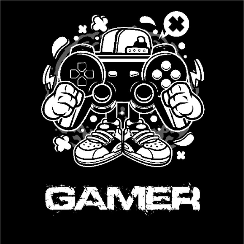 GAMER FEKETE PÓLÓ
