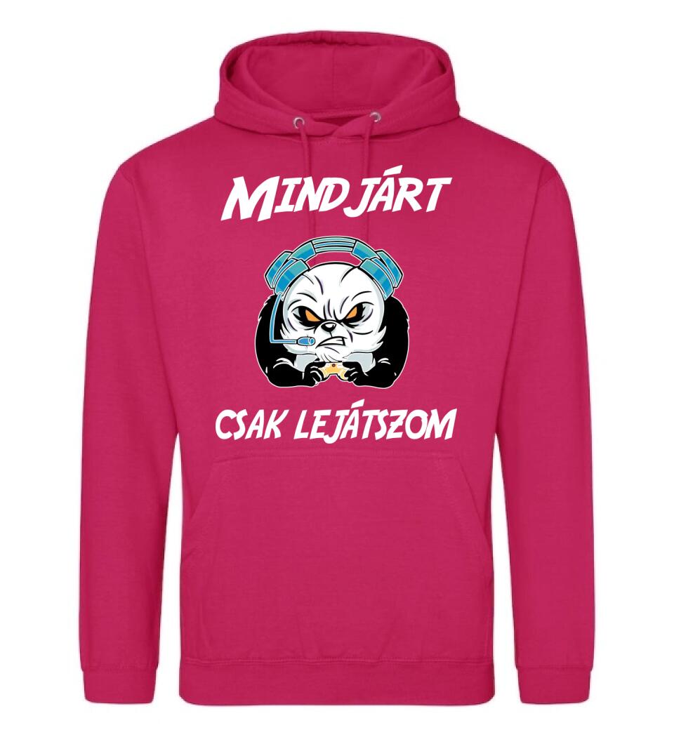 Mindjárt csak lejátszom gamer panda