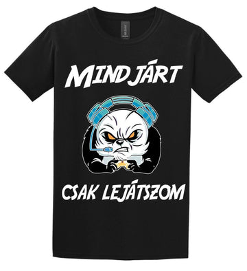 Mindjárt csak lejátszom gamer panda