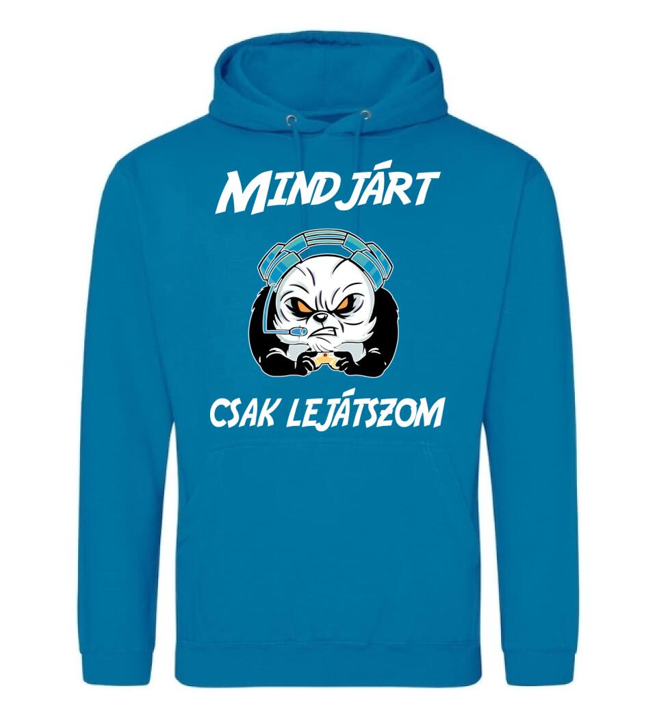 Mindjárt csak lejátszom gamer panda