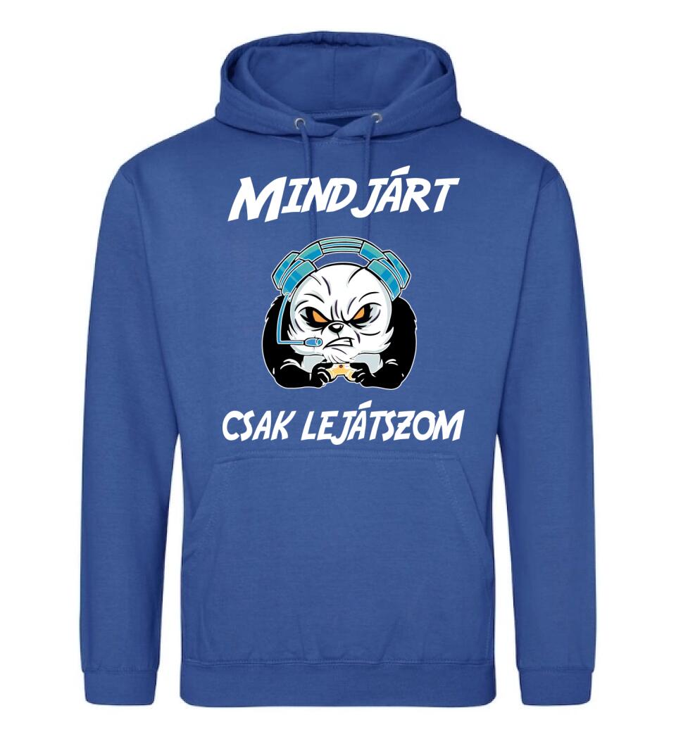 Mindjárt csak lejátszom gamer panda