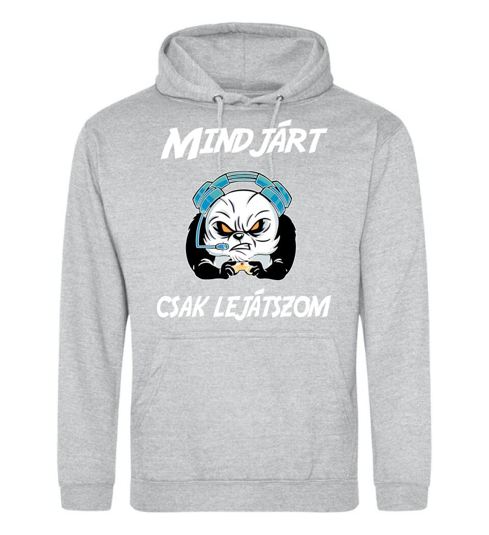 Mindjárt csak lejátszom gamer panda
