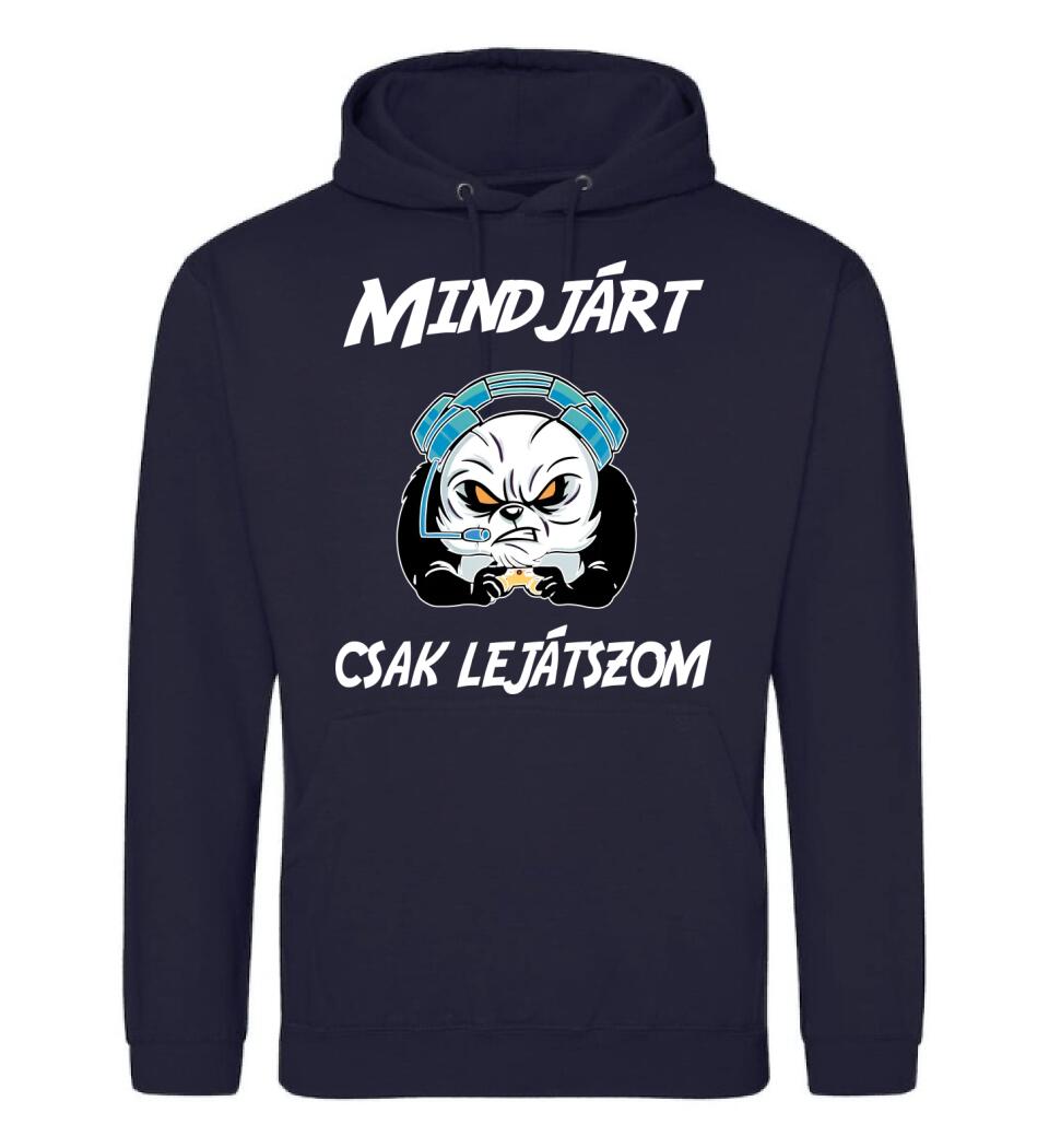 Mindjárt csak lejátszom gamer panda