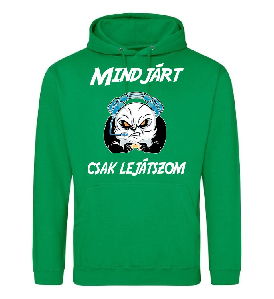 Mindjárt csak lejátszom gamer panda