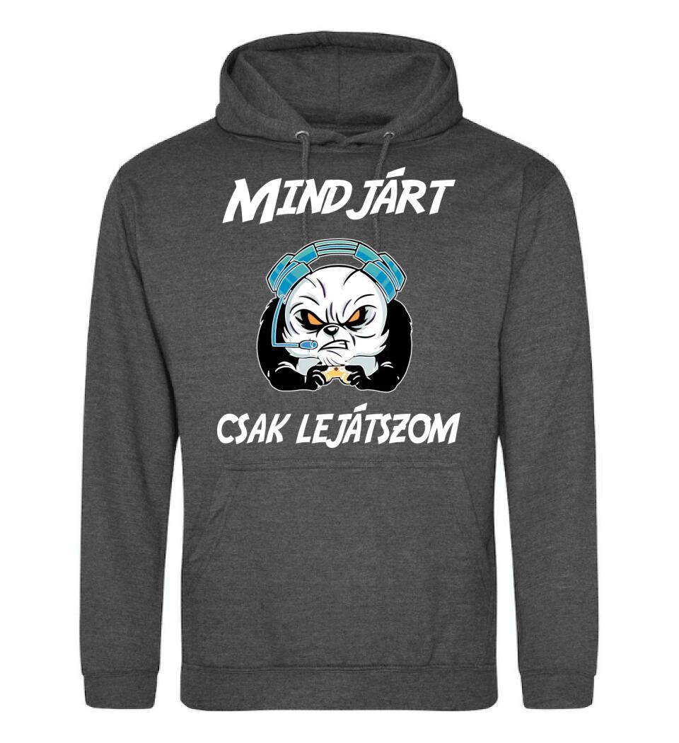 Mindjárt csak lejátszom gamer panda
