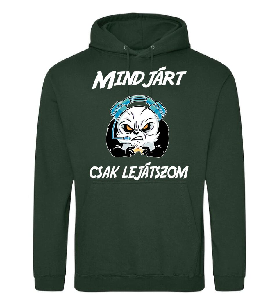 Mindjárt csak lejátszom gamer panda