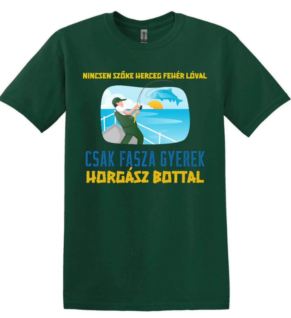 EGYEDI PÓLÓ F@SZA GYEREK HORGÁSZ BOTTAL