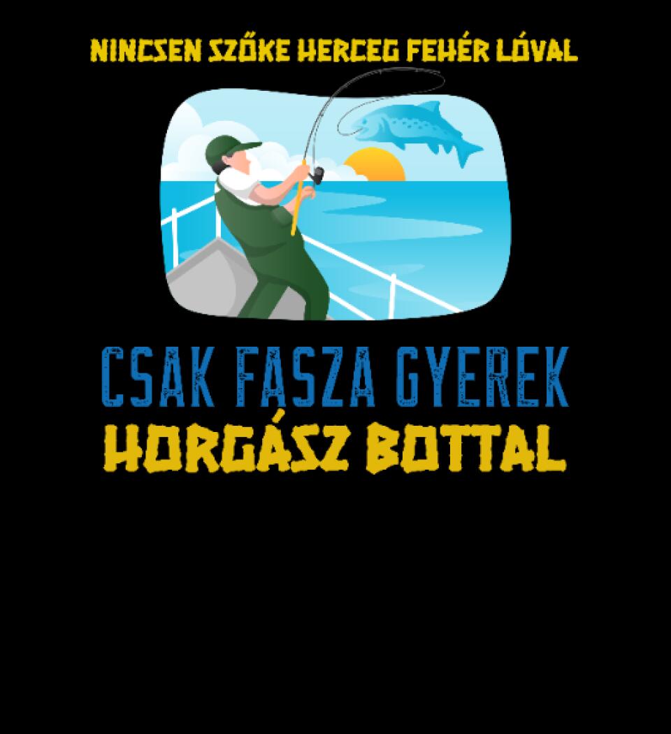 EGYEDI PÓLÓ F@SZA GYEREK HORGÁSZ BOTTAL