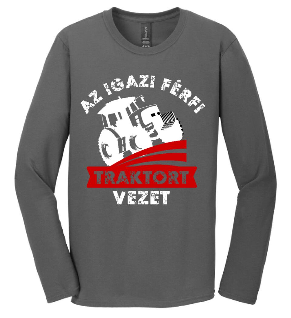 AZ IGAZI FÉRFI TRAKTORT VEZET