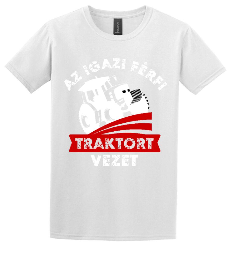 AZ IGAZI FÉRFI TRAKTORT VEZET