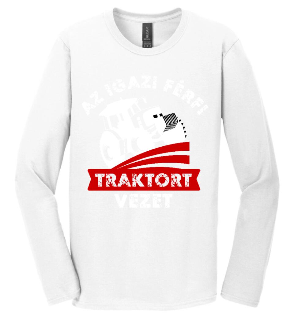 AZ IGAZI FÉRFI TRAKTORT VEZET
