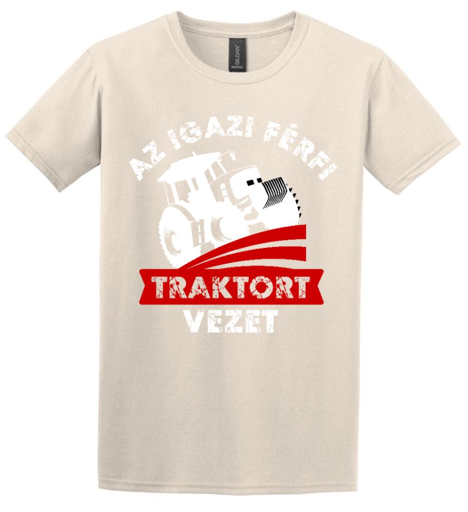 AZ IGAZI FÉRFI TRAKTORT VEZET