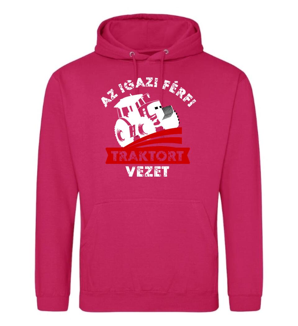 AZ IGAZI FÉRFI TRAKTORT VEZET