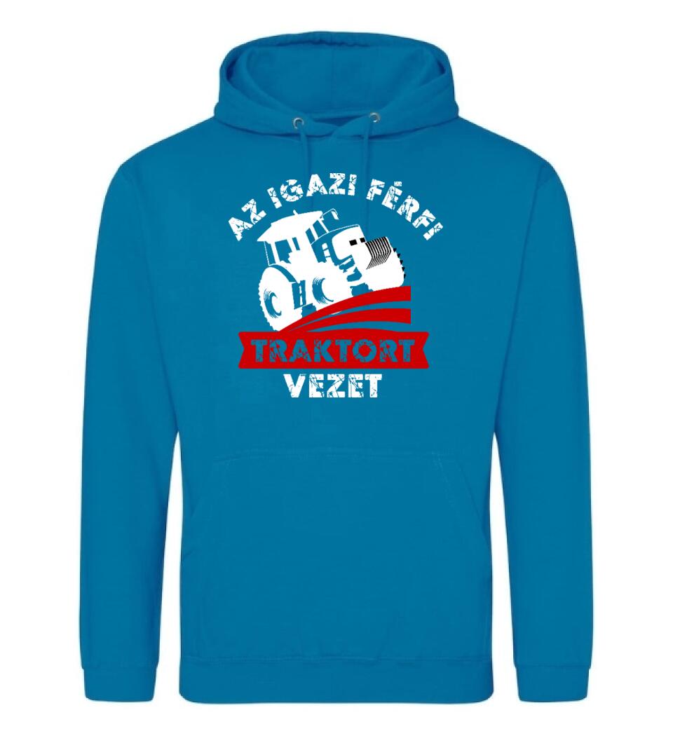 AZ IGAZI FÉRFI TRAKTORT VEZET