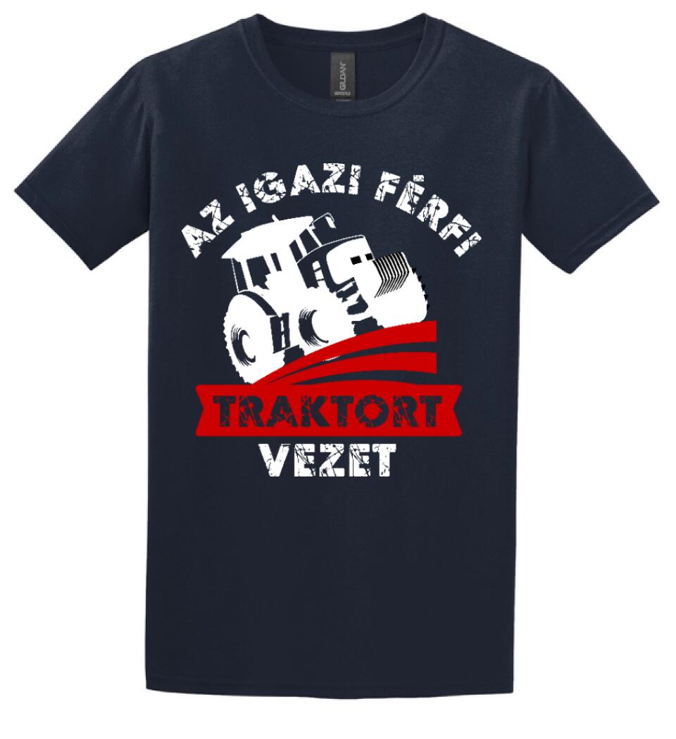 AZ IGAZI FÉRFI TRAKTORT VEZET