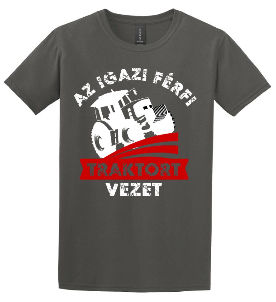AZ IGAZI FÉRFI TRAKTORT VEZET