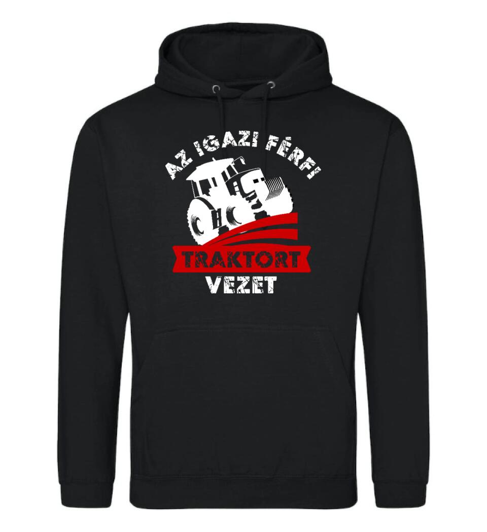 AZ IGAZI FÉRFI TRAKTORT VEZET