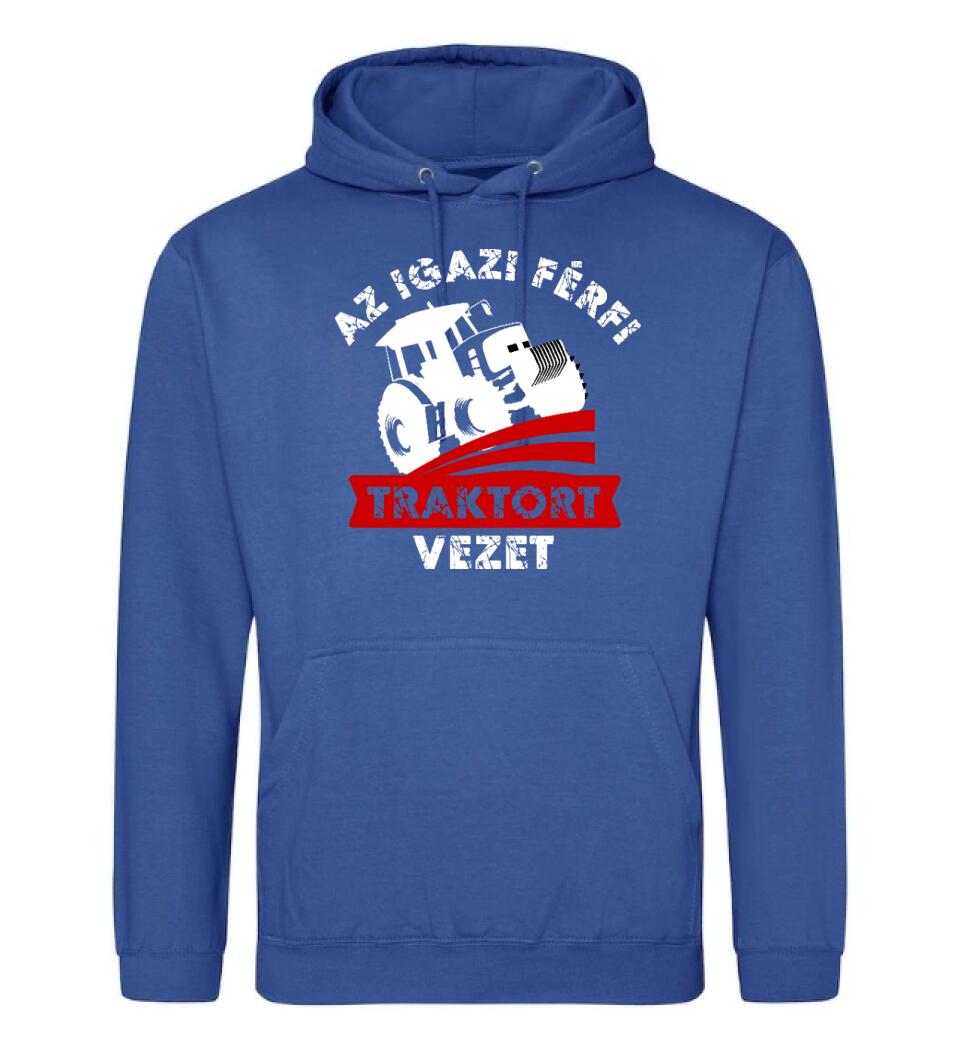 AZ IGAZI FÉRFI TRAKTORT VEZET