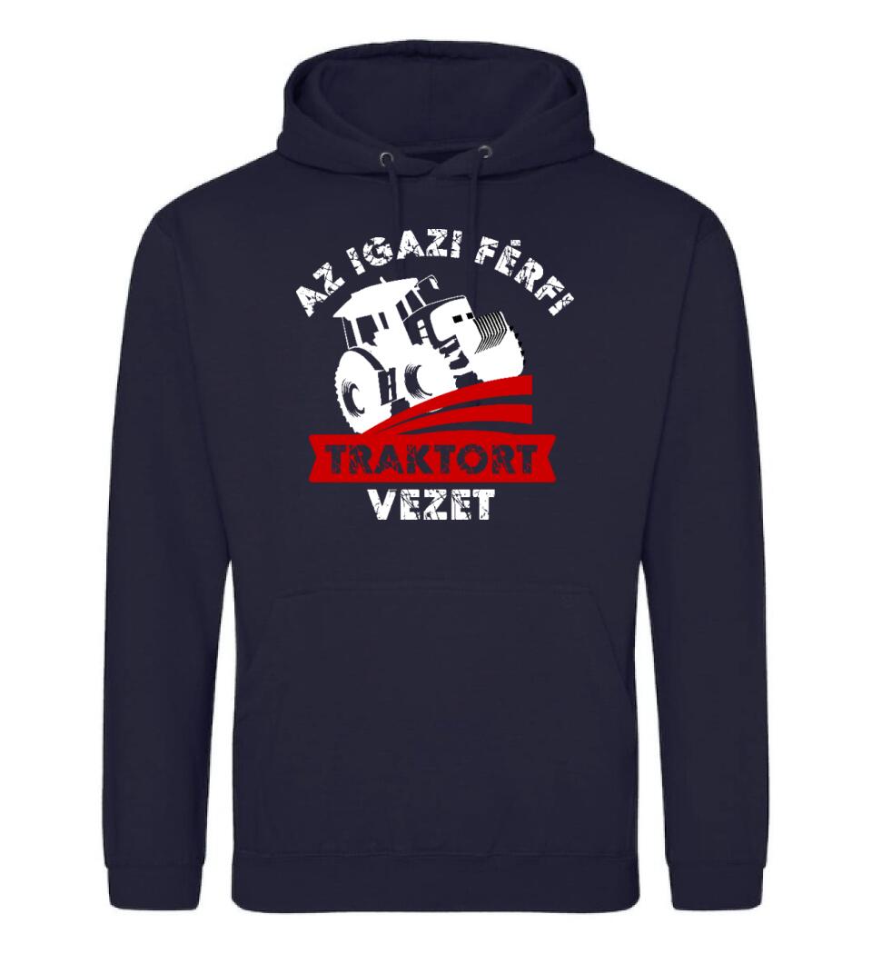 AZ IGAZI FÉRFI TRAKTORT VEZET