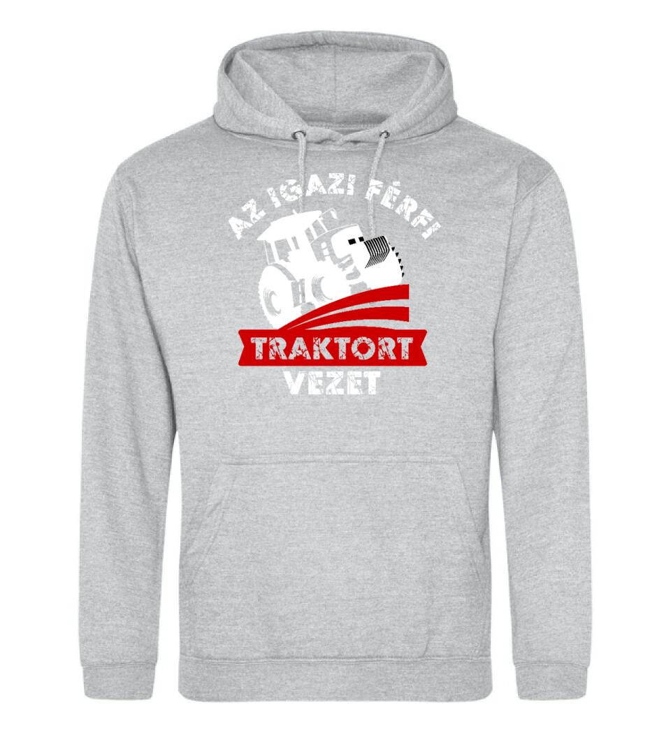 AZ IGAZI FÉRFI TRAKTORT VEZET