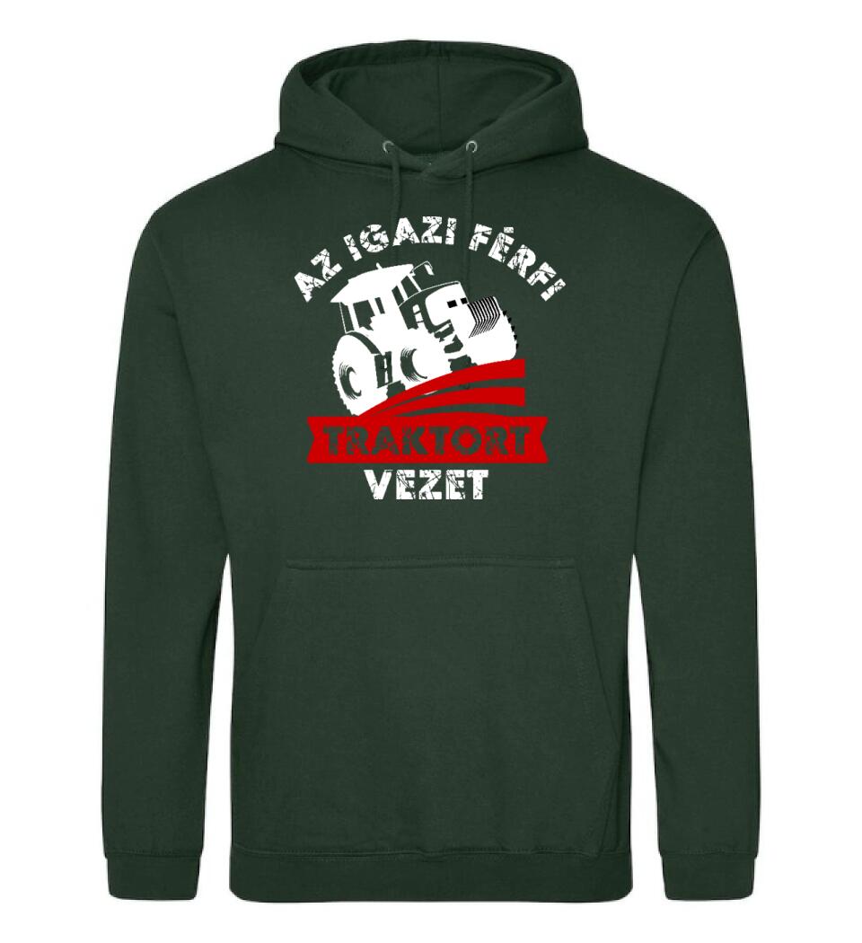 AZ IGAZI FÉRFI TRAKTORT VEZET