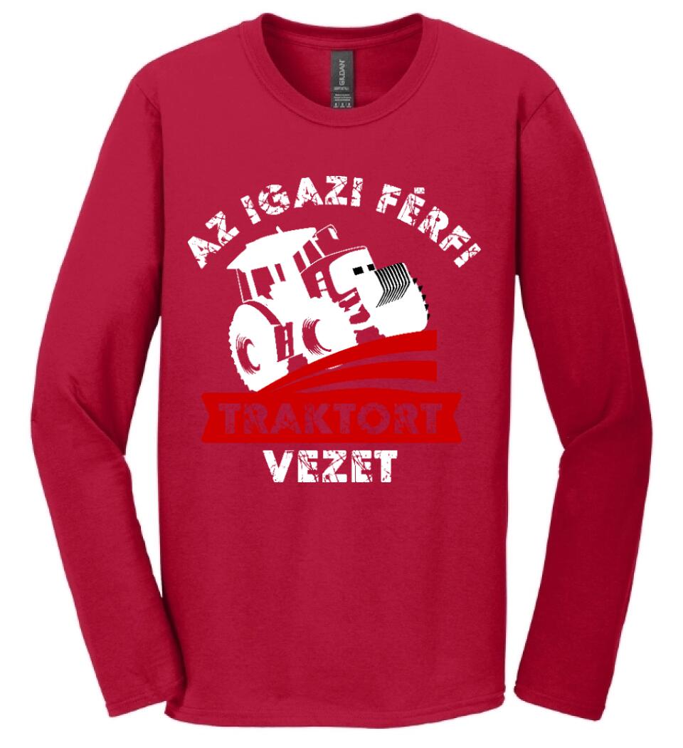 AZ IGAZI FÉRFI TRAKTORT VEZET