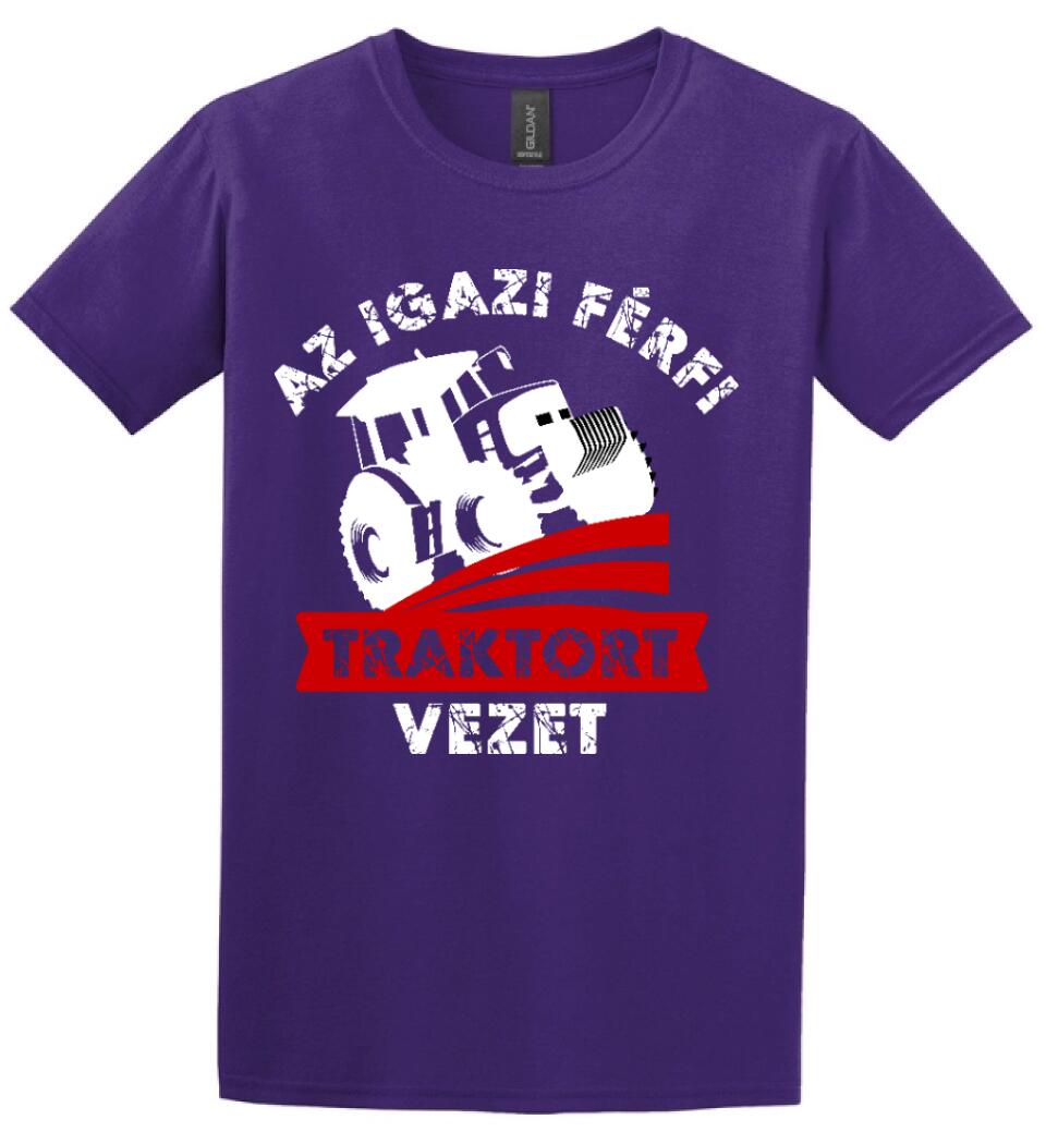 AZ IGAZI FÉRFI TRAKTORT VEZET
