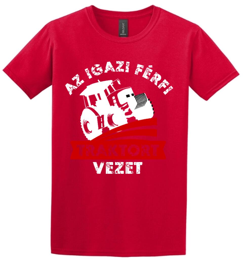AZ IGAZI FÉRFI TRAKTORT VEZET