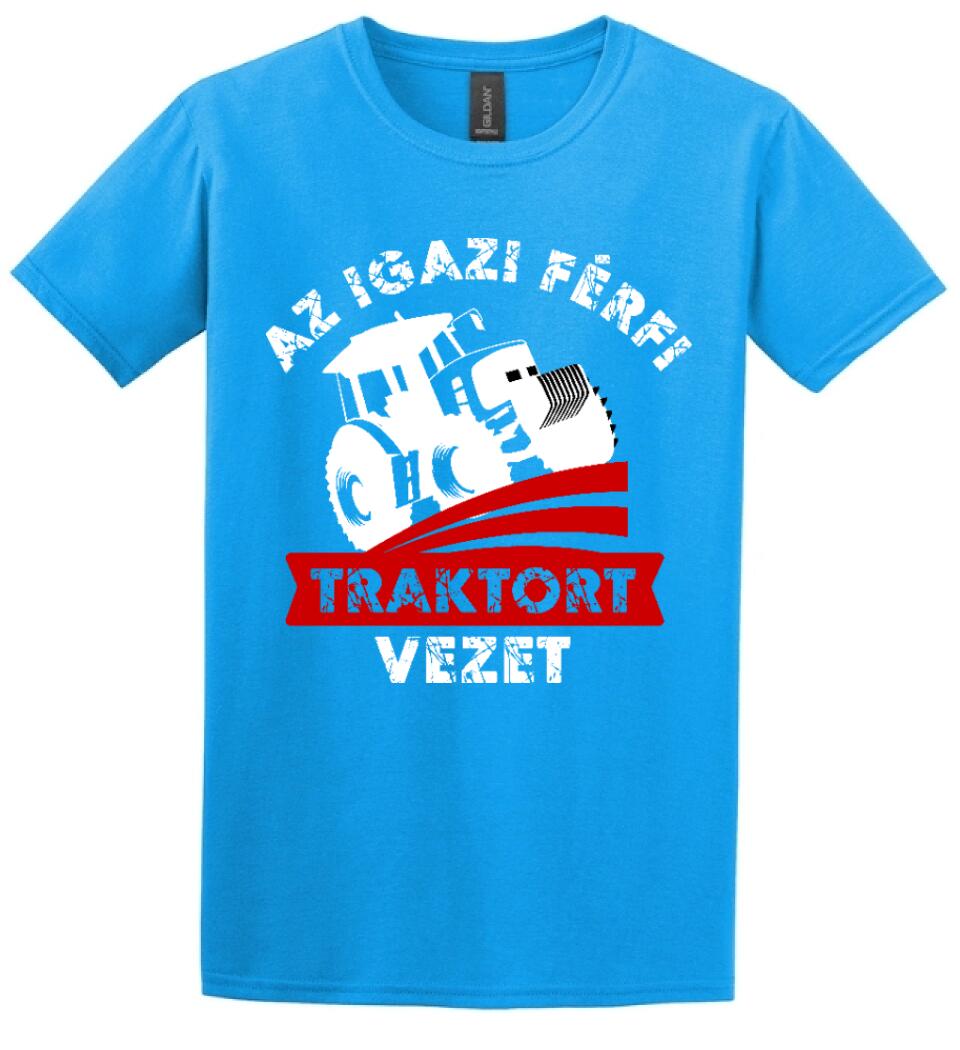 AZ IGAZI FÉRFI TRAKTORT VEZET