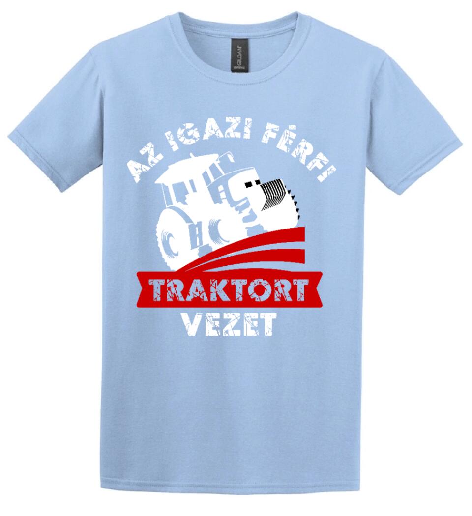 AZ IGAZI FÉRFI TRAKTORT VEZET