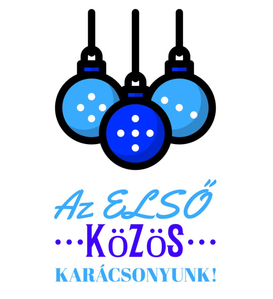 Első karácsony gömb kék