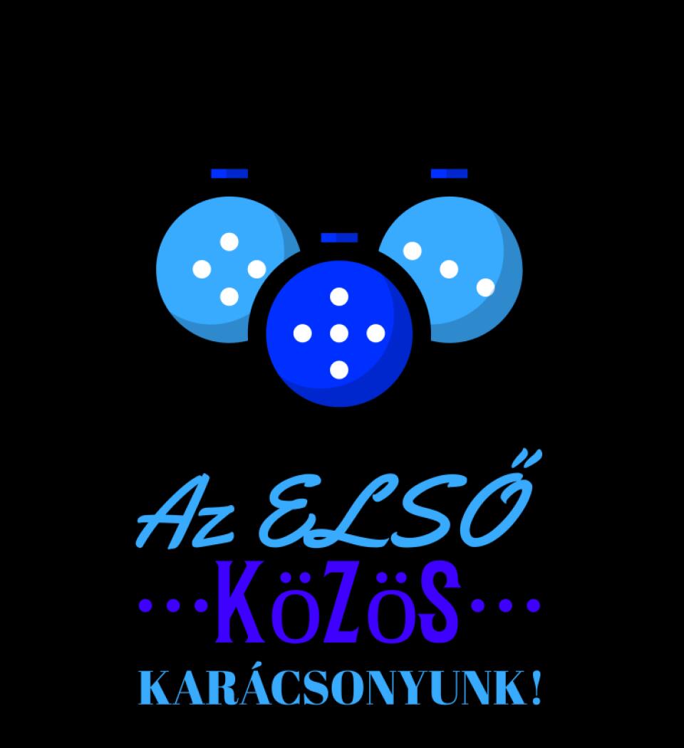 Első karácsony gömb kék