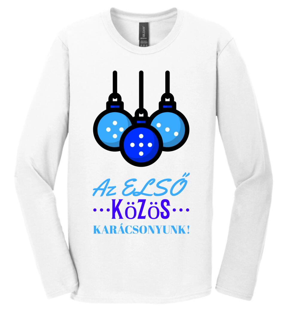 Első karácsony gömb kék