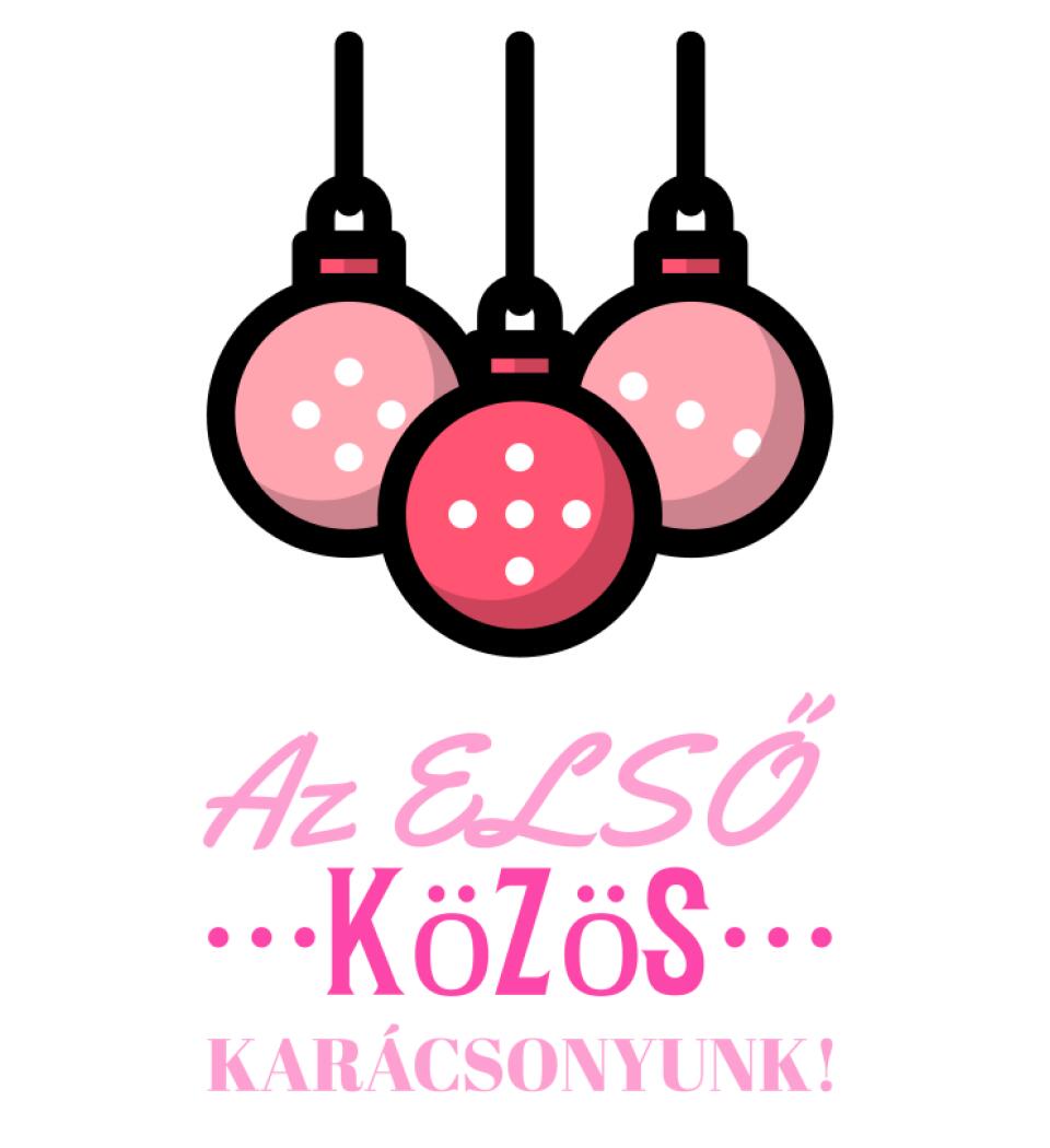 Első karácsony gömb rózsa