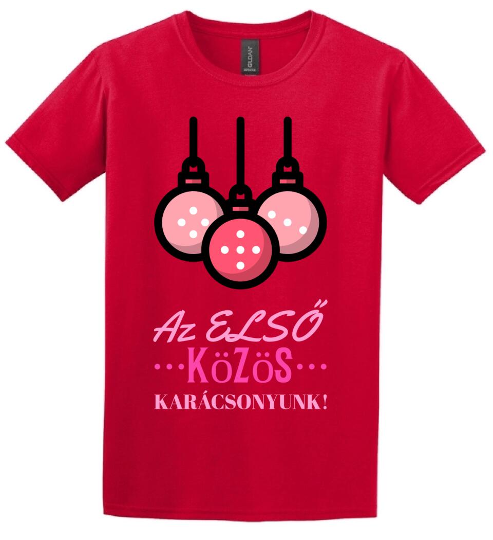 Első karácsony gömb rózsa