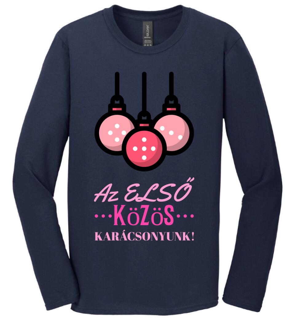 Első karácsony gömb rózsa