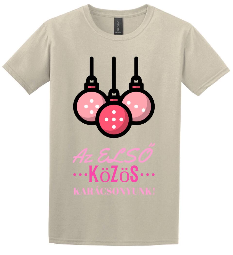 Első karácsony gömb rózsa