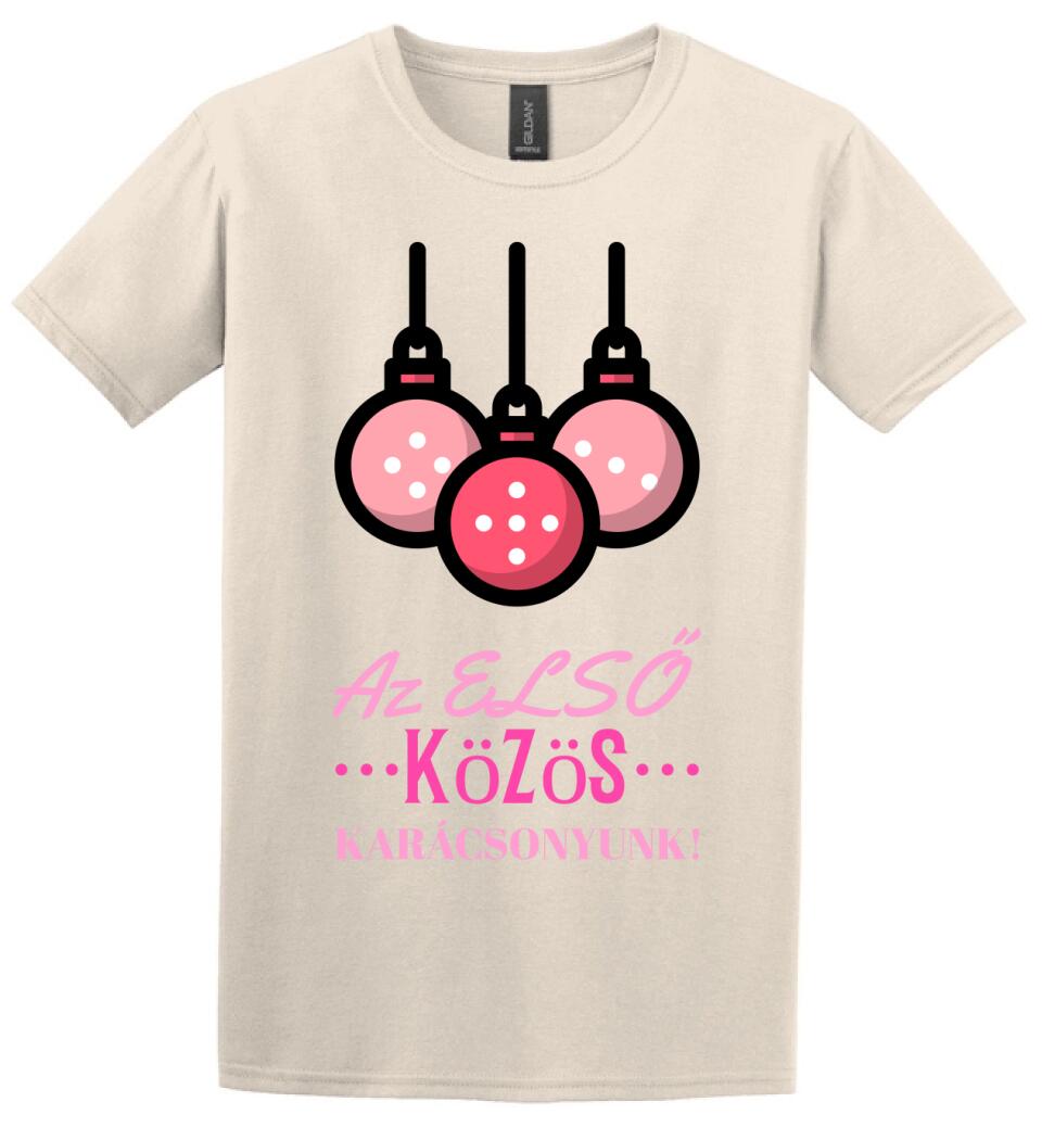 Első karácsony gömb rózsa