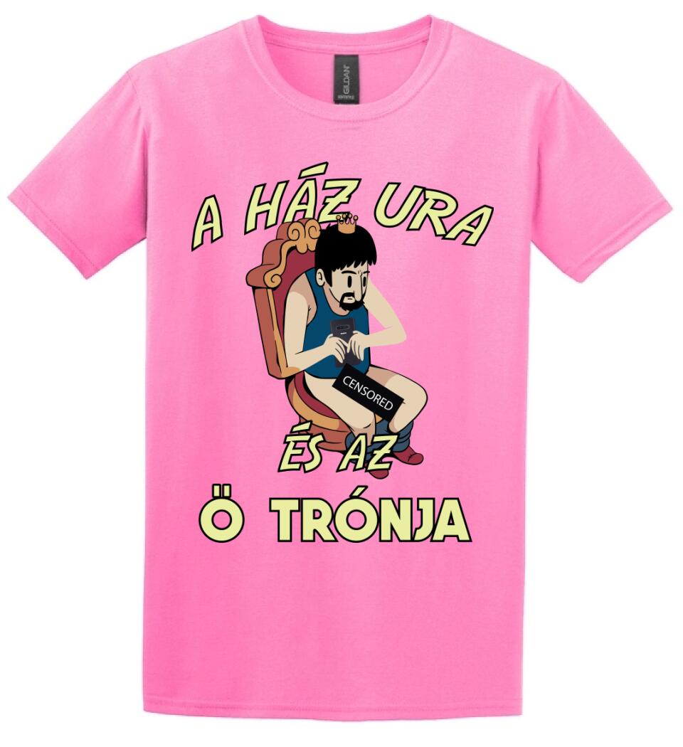 A HÁZ URA telefonnal a trónon