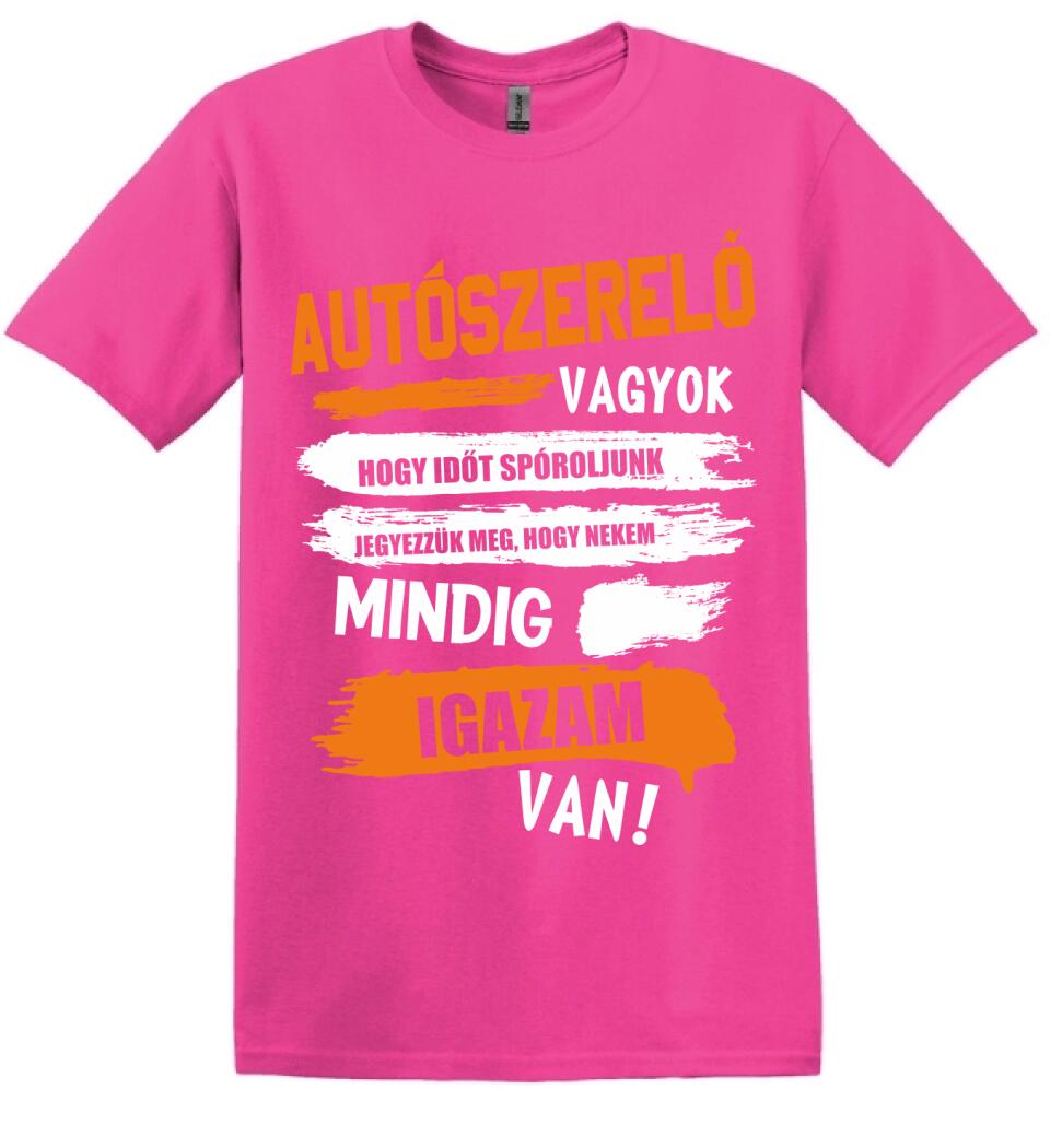 AUTÓSZERELŐ VAGYOK, MINDIG IGAZAM VAN PÓLÓ