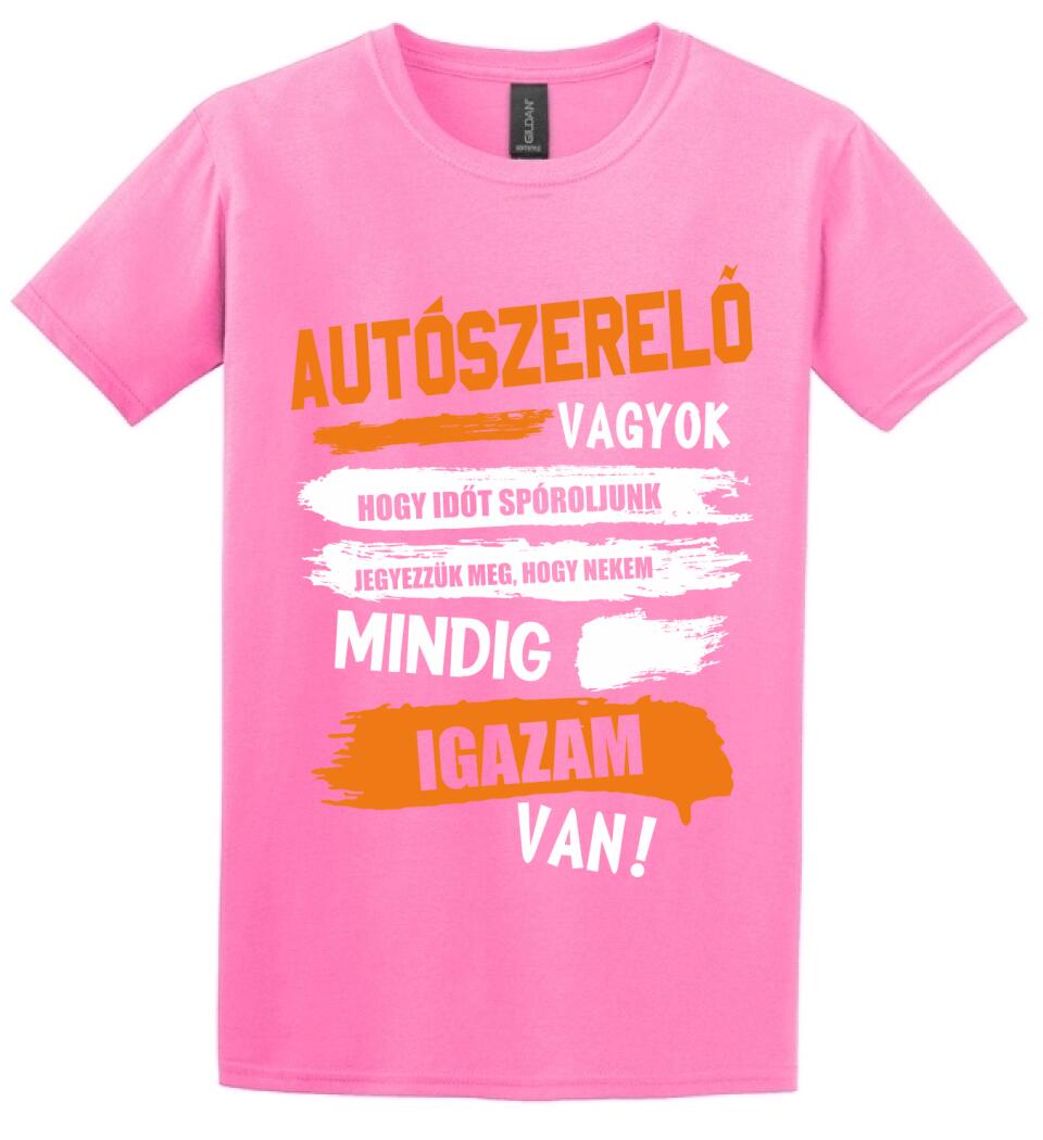 AUTÓSZERELŐ VAGYOK, MINDIG IGAZAM VAN PÓLÓ