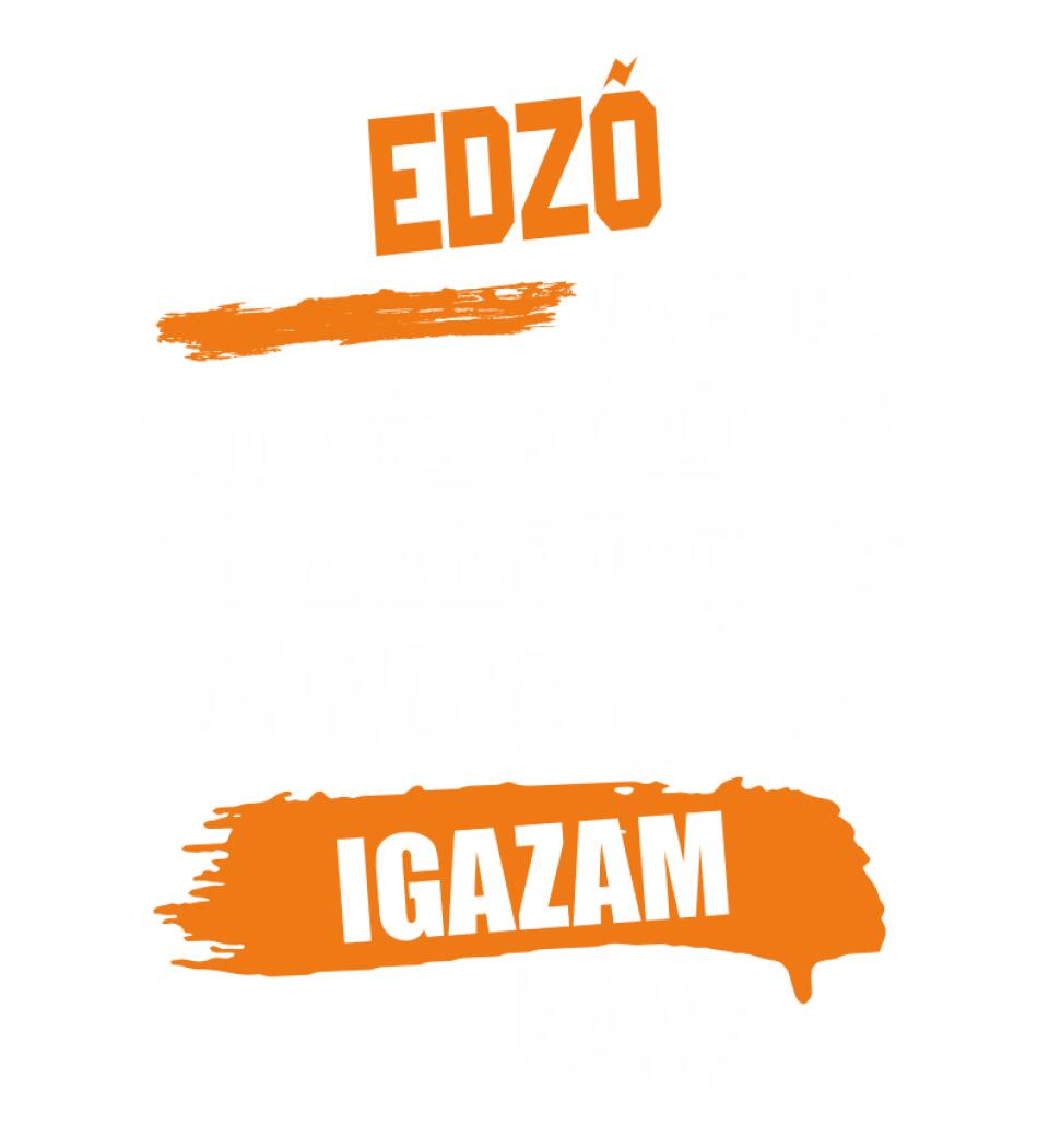 EDZŐ VAGYOK, MINDIG IGAZAM VAN PÓLÓ