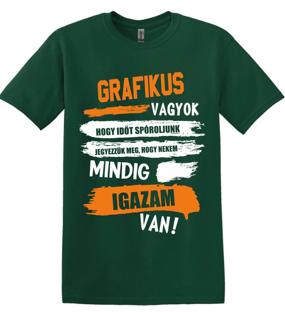 GRAFIKUS VAGYOK, MINDIG IGAZAM VAN PÓLÓ
