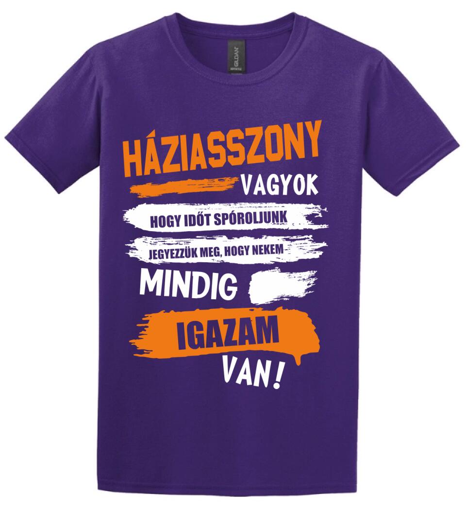 HÁZIASSZONY VAGYOK, MINDIG IGAZAM VAN PÓLÓ