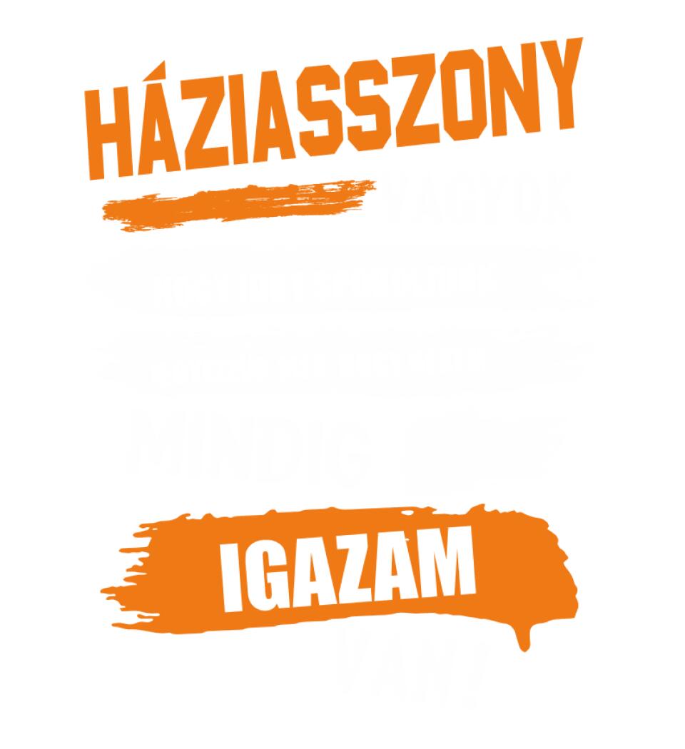 HÁZIASSZONY VAGYOK, MINDIG IGAZAM VAN PÓLÓ