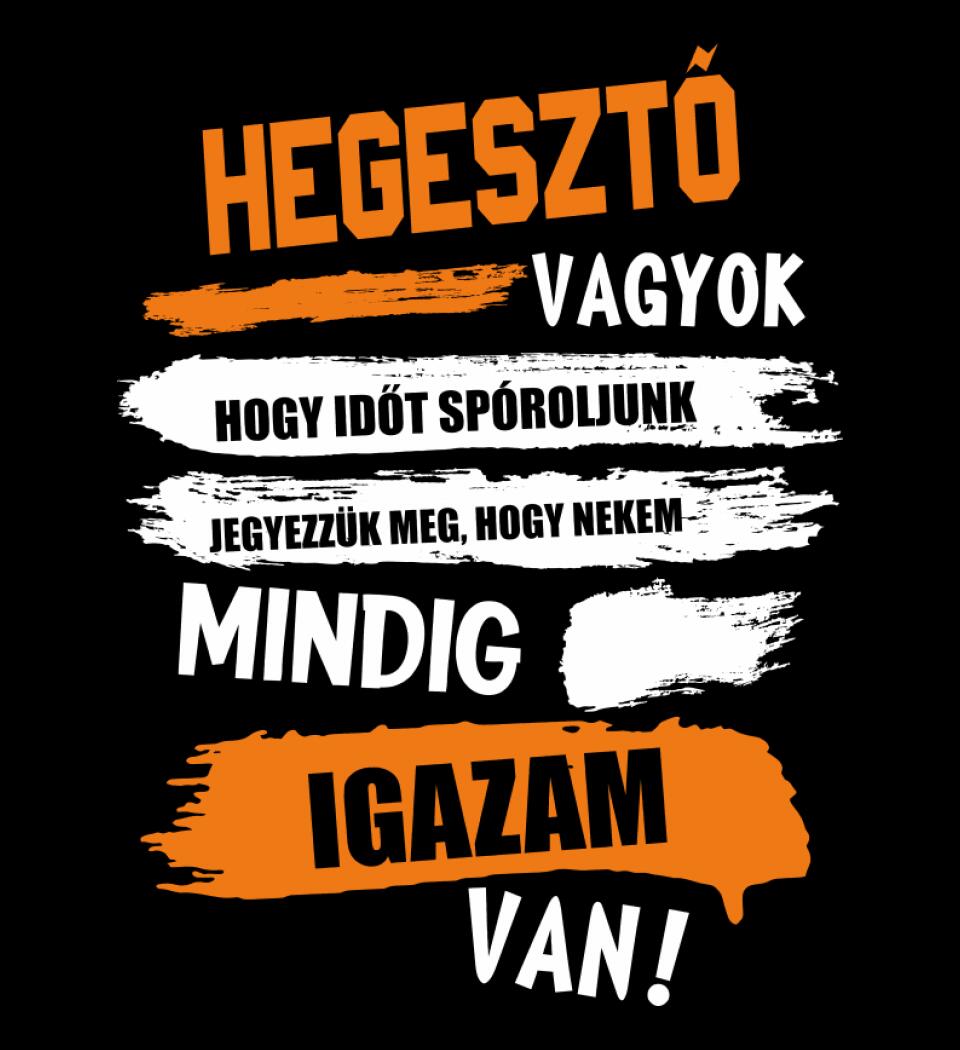 HEGESZTŐ VAGYOK, MINDIG IGAZAM VAN PÓLÓ