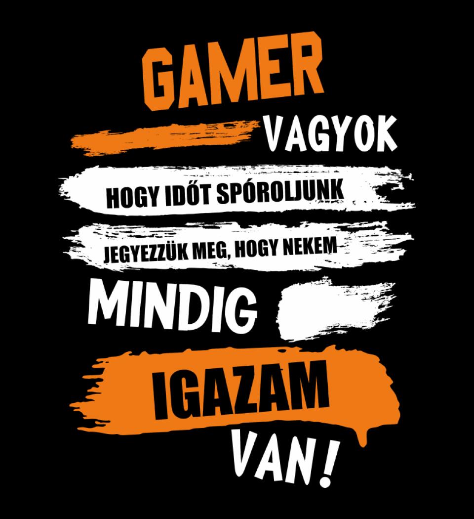 GAMER VAGYOK, MINDIG IGAZAM VAN PÓLÓ